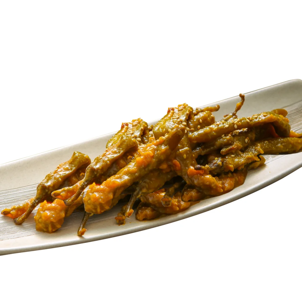 مخللات الفلفل الحار Doenjang 1 ، طبق وجبات خفيفة بسيط ، جيد جدًا لتناول وجبة خفيفة