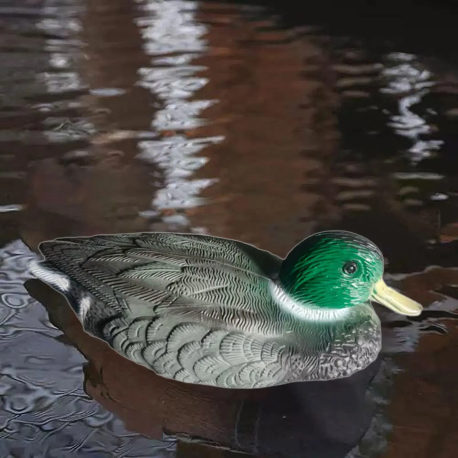 Figurine de chasse flottante réaliste en PE, mâle Él, leurre de canard de proximité, décoration de jardin