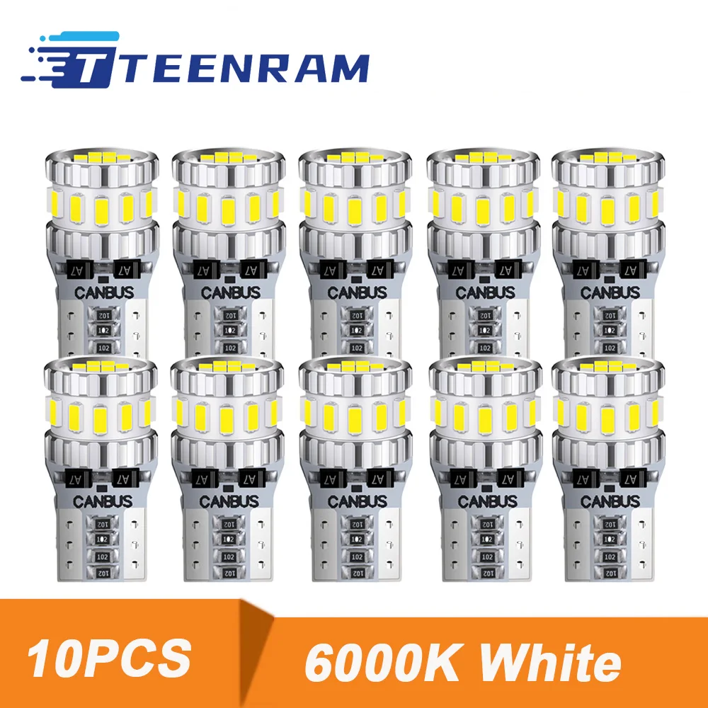 10X W5W T10 Led Bul…