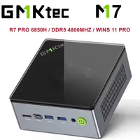 GMKtec M7 Ryzen 7 6850H Mini PC Windows 11 DDR5 4800MHz Pcie 3.0 NVMe SSD Wifi6 BT5.0 2.5G LanX2 Oculink Desktop Gamer Computer