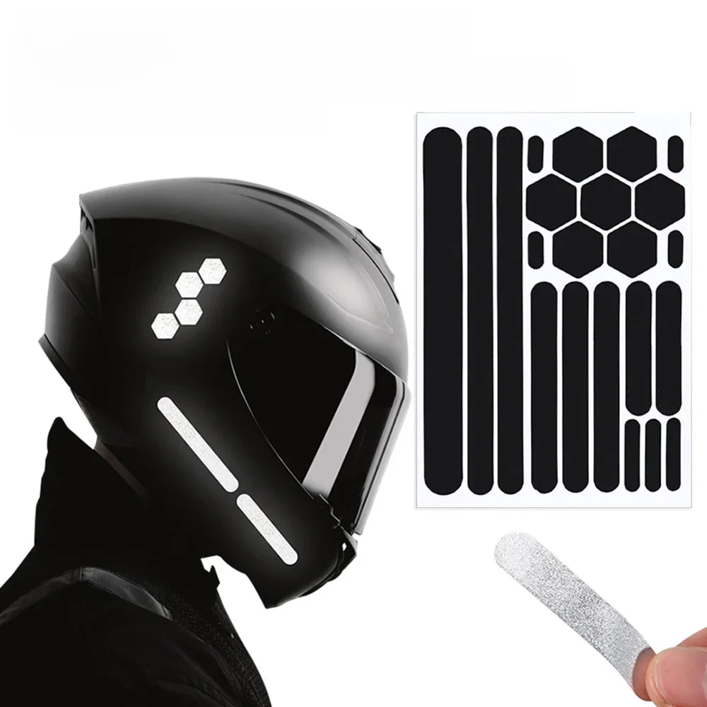 AliExpress Reflective Stickers for Helmets Invisible Helmets Stickers Self-adhesive Reflective Tape for Helmets Bike Motorcycle Scooter