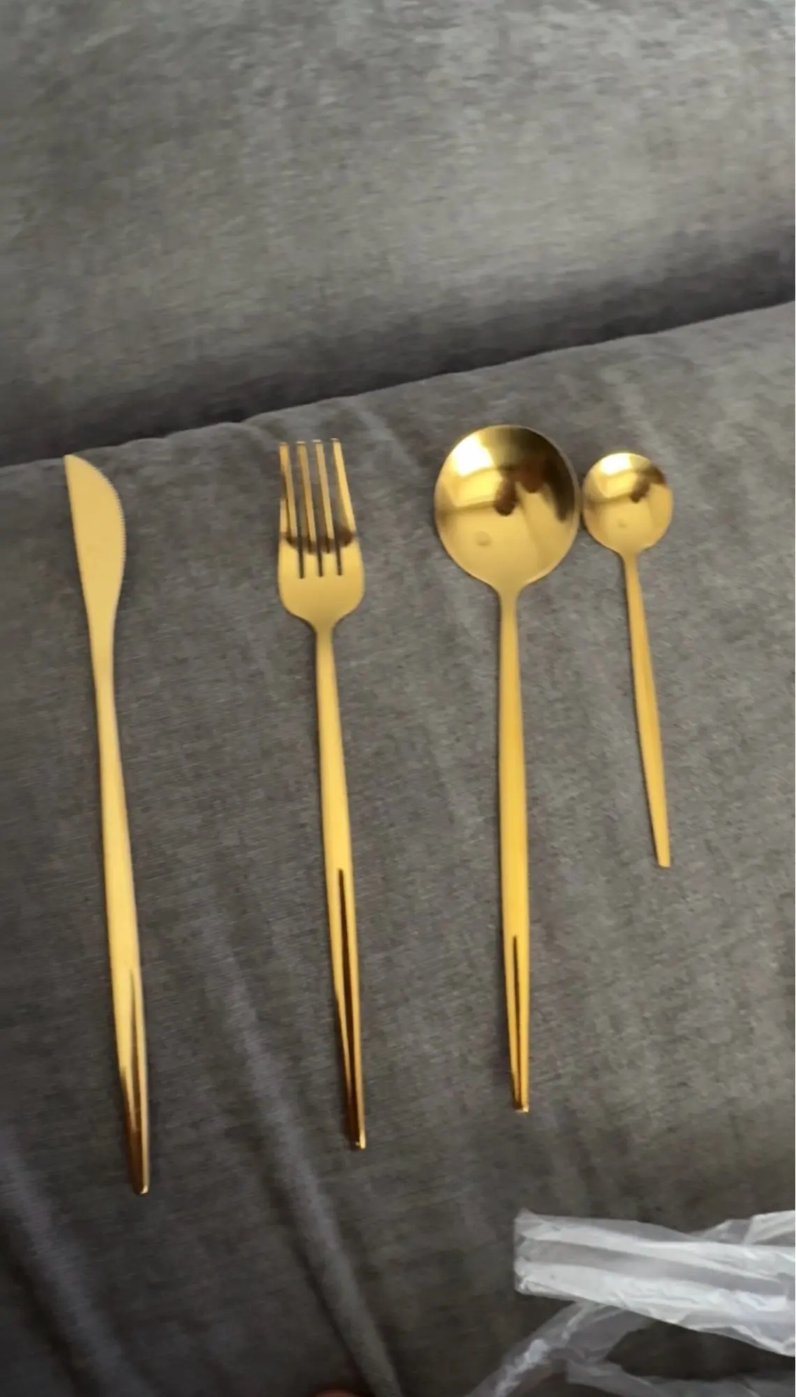 Luxury Gold Stainless Steel Cutlery Set photo review