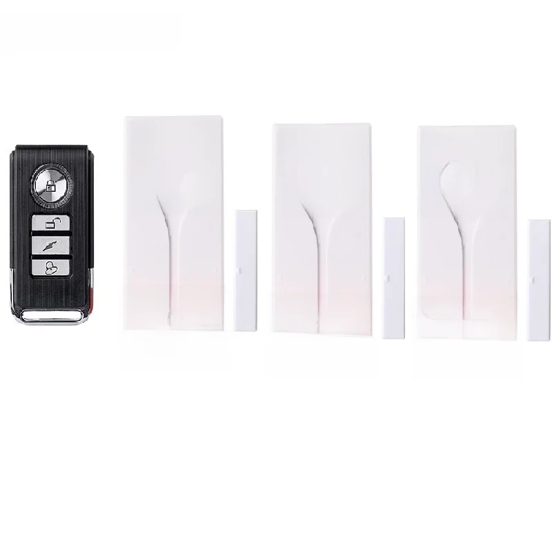 Darho 433 MHz czerwona lampa błyskowa 120dB alarm domowy czujnik drzwi na podczerwień Monitor bezprzewodowy System alarmowy + pilot — zdjęcie 2