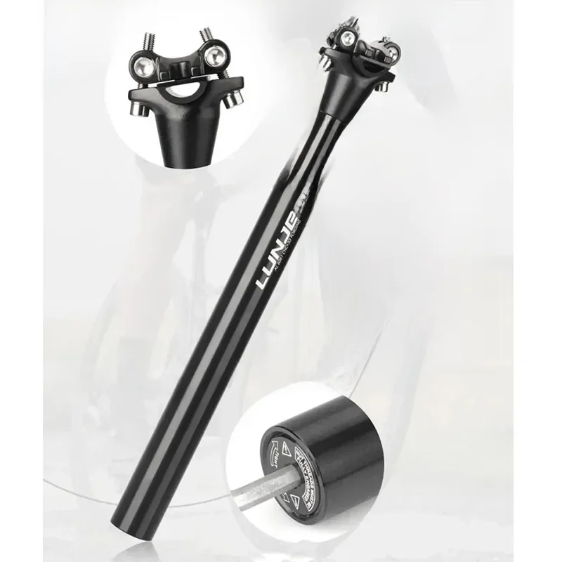 AliExpress LUNJE Shock Absorber Seatpost Seat Tube Bicycle Seat Host Mountain Road Bike Aluminum Alloy  Bike Accessories Part for MTB BMX Cycling