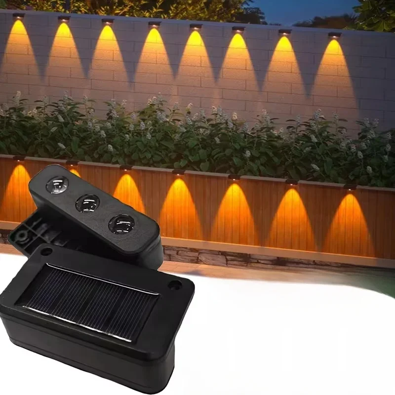 Lampe murale solaire extérieure étanche à énergie solaire lumière haut et bas éclairer la maison jardin cour décoration lumières du soleil extérieures