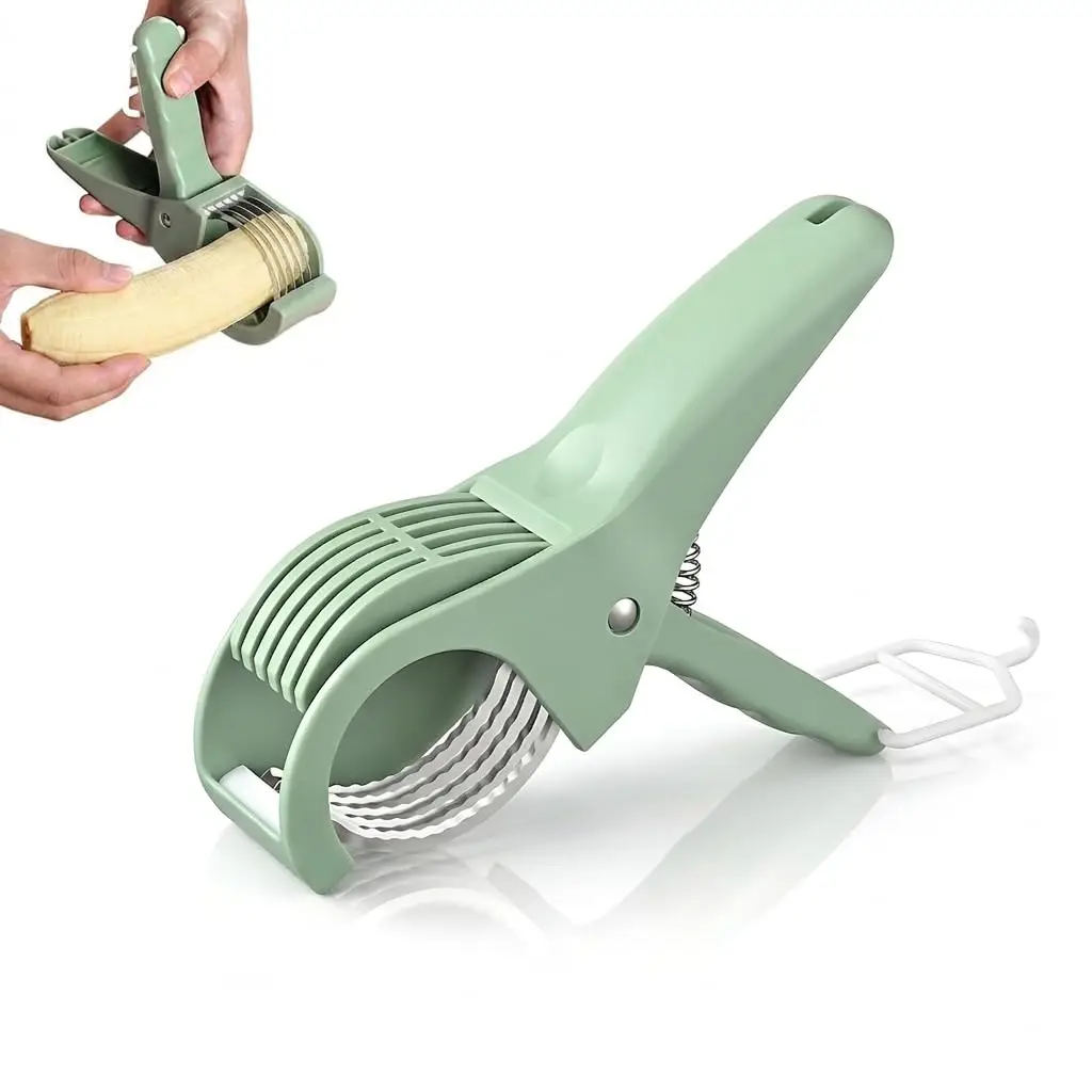 Affettatrice per banane, affettatrice per uva, affettatrice per fragole, verde
