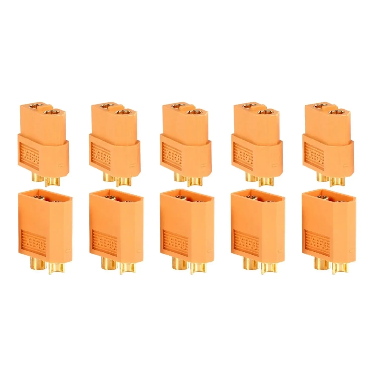 Packung mit 10 Xt60-Anschlüssen (5 Buchsen + 5 Stecker)