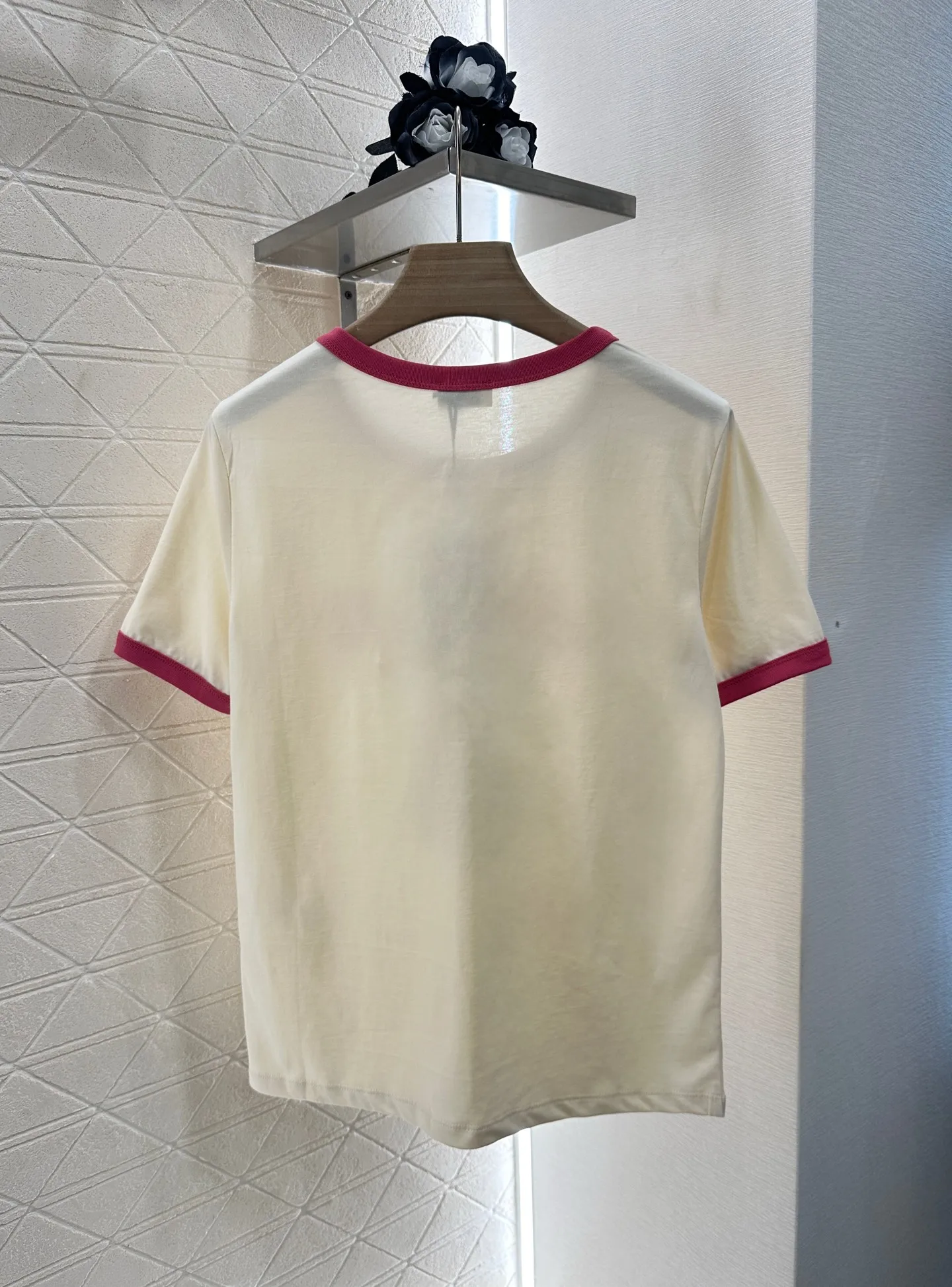 

2025 Summer New Color Contrast Printing Native All Cotton Material Breathable Comfortable Texture Full of Slim Fit WYY-08
