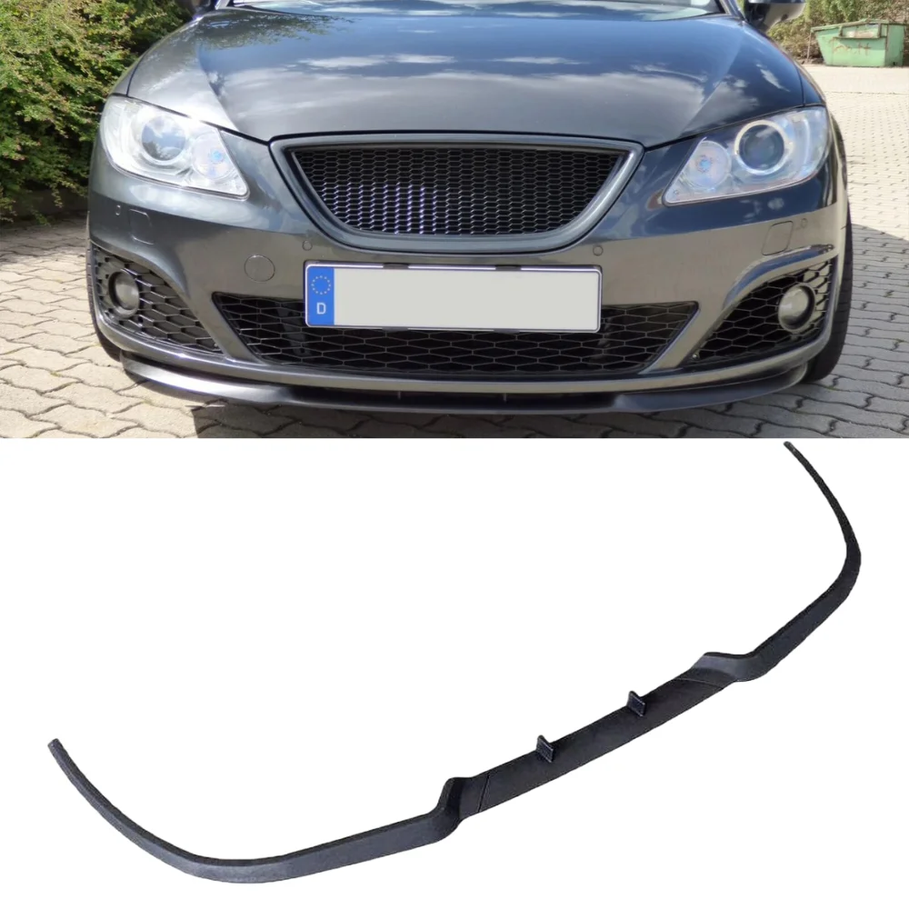 Front Bumper Lip For Seat Exeo CUPRA R Car Accessories Spoiler Flap Universal 3 Pcs Body Kit Exterior Parts Tuning