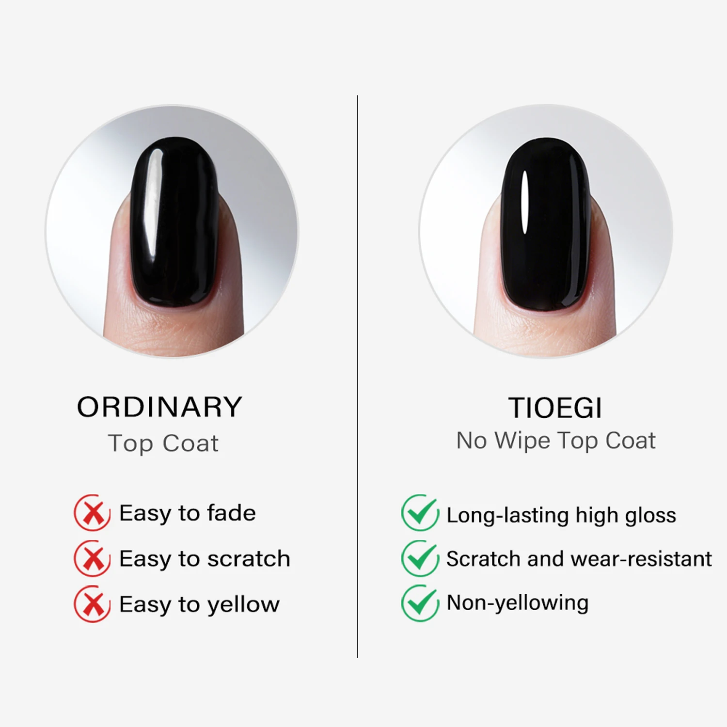 TIOEGI TPO HEMA 프리 러버 베이스 젤 15ml 노 와이프 탑 슈퍼 브라이트 롱래스팅 젤 네일 폴리쉬 세미퍼머넌트 업그레이드 레시피 락