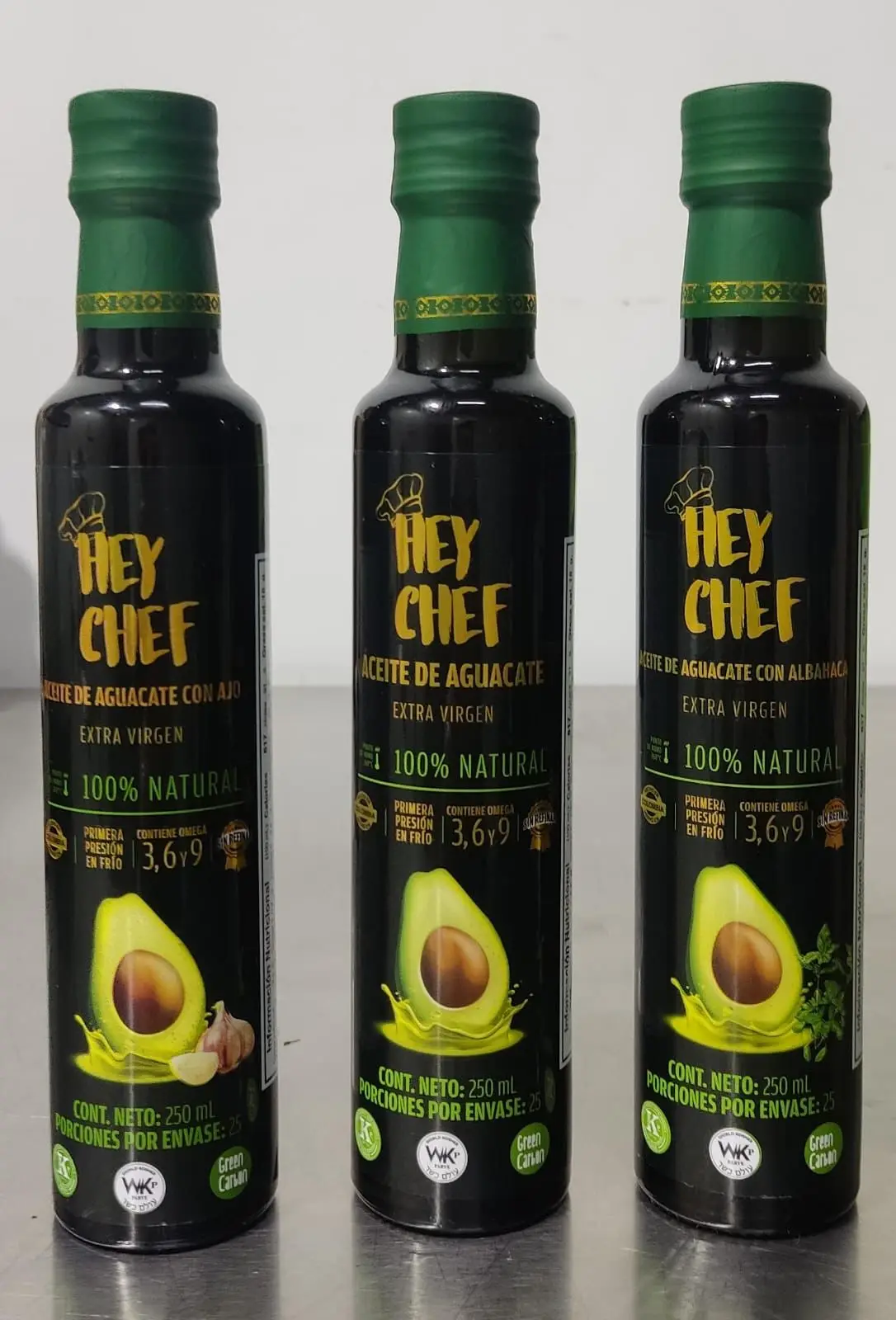 Hey Chef Pure Avocado Oil Unrefined Artisanally Made Exclusively from Avocado Pulp 8.4 oz