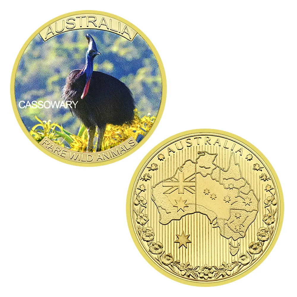 Australian endangered animal gold coins koalas turkeys and kangaroos great birthday Thanksgiving gifts for children