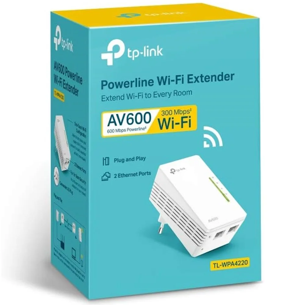 TP-Link TL-WPA4220 AV600 Wi-Fi Powerline Extender 300Mbps Wi-Fi TP-Link WiFi