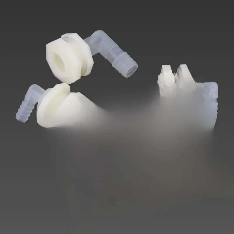 1 Zestaw ABS 1/2 cala do 6,4 ~ 20 mm Kolanko Złącze zbiornika wody Akwarium Ogrodowe Złącze węża nawadniającego Rura wodna Adapter 90 stopni — zdjęcie 2