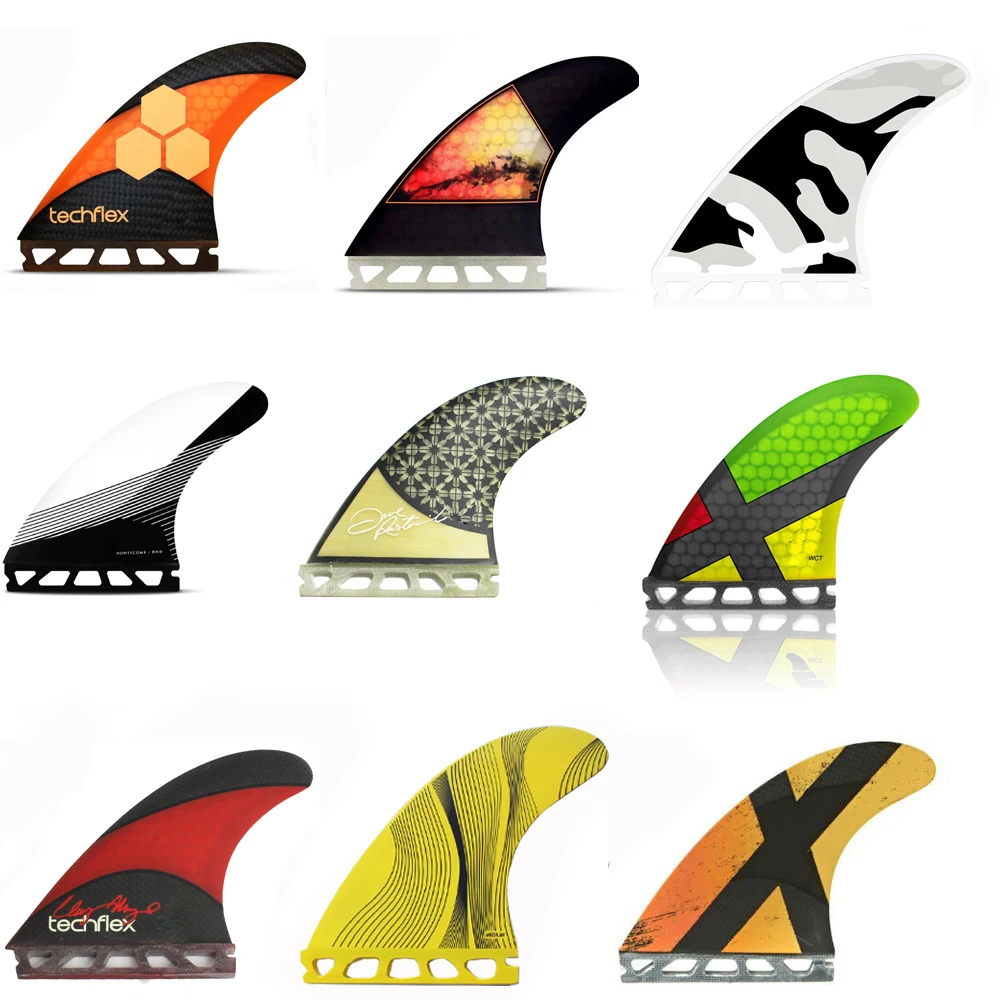 Thruster Fins Surf Carbon Honeycomb annd Fiberglass Surfboard Fins in Surfing FUTURES AM2 DHD Techflex SuperE Rasta FINS Jordy