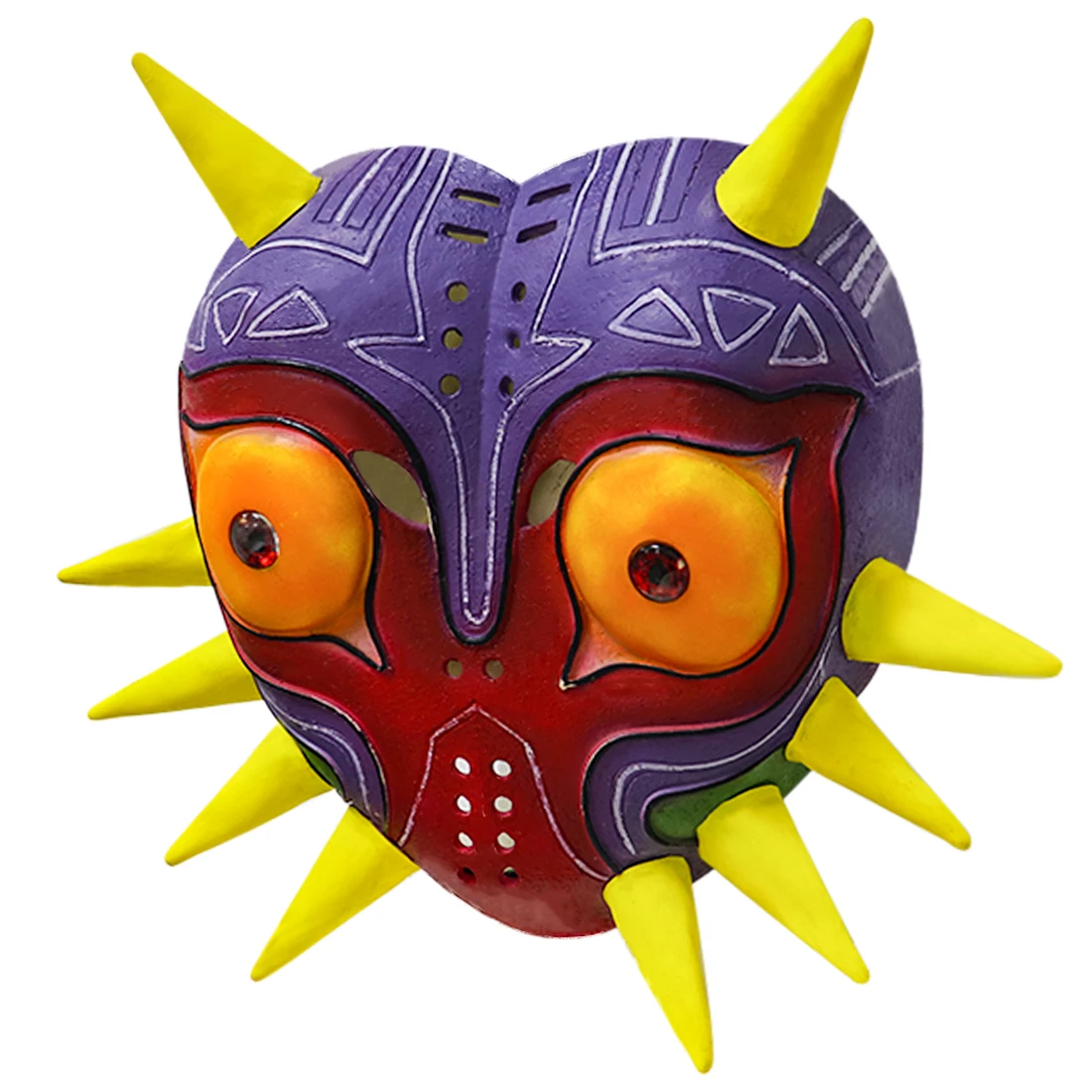 P-Jsmen ตำนานของ Zelda Majora หน้ากาก Led เกมคอสเพลย์ Latex Face สำหรับผู้ใหญ่เด็กฮาโลวีนคอสเพลย์ props