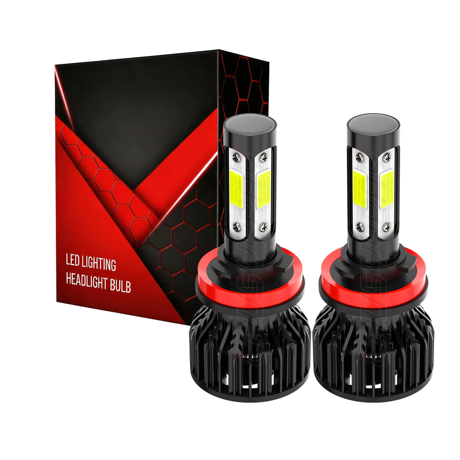 2pcs H11 For Nissan Altima 2007-2018 Combo LED Headlight High Light Bulbs Kit White 6000K 120W 240000LM