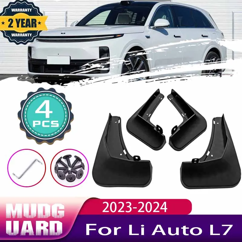 

Car Mudguards Mud Flaps For Li Auto L7 Lixiang 2023 2024 Front Rear Wheel Mudguard Splash Guard Fender Mudflaps Auto Accessories