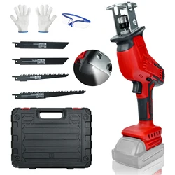 Cordless Reciprocating Saw 0-3000 SPM Variable Speed Wood Metal PVC Cutting Power Tool for Milwaukee 18V Battery (No Battery)
