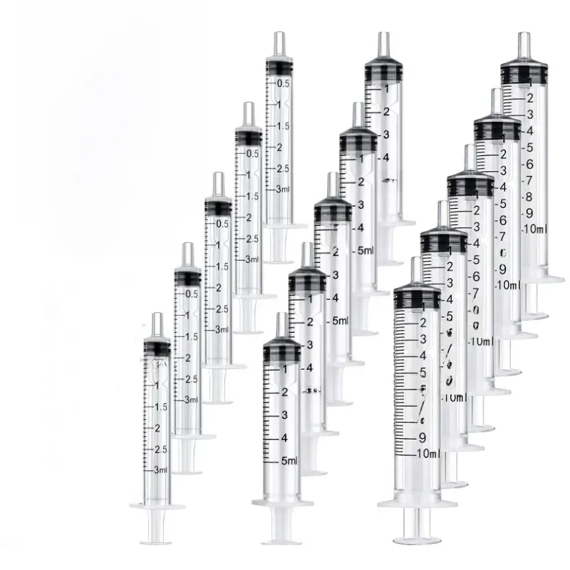 Seringas descartáveis sem agulha, plástico em massa, 1ml-10ml, sem agulha, cola para alimentação de