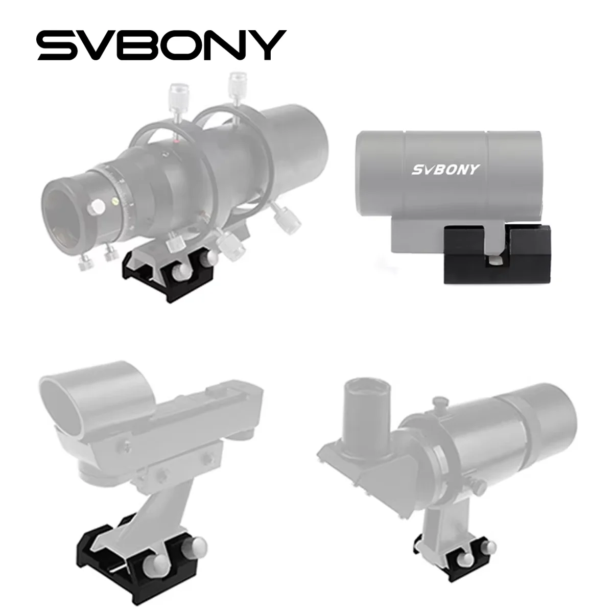 SVBONY Small Dovetail Plate with Locking Screw Quick-Connect Finderscope Guide Scope Adapter Bracket for Astronomical Telescope