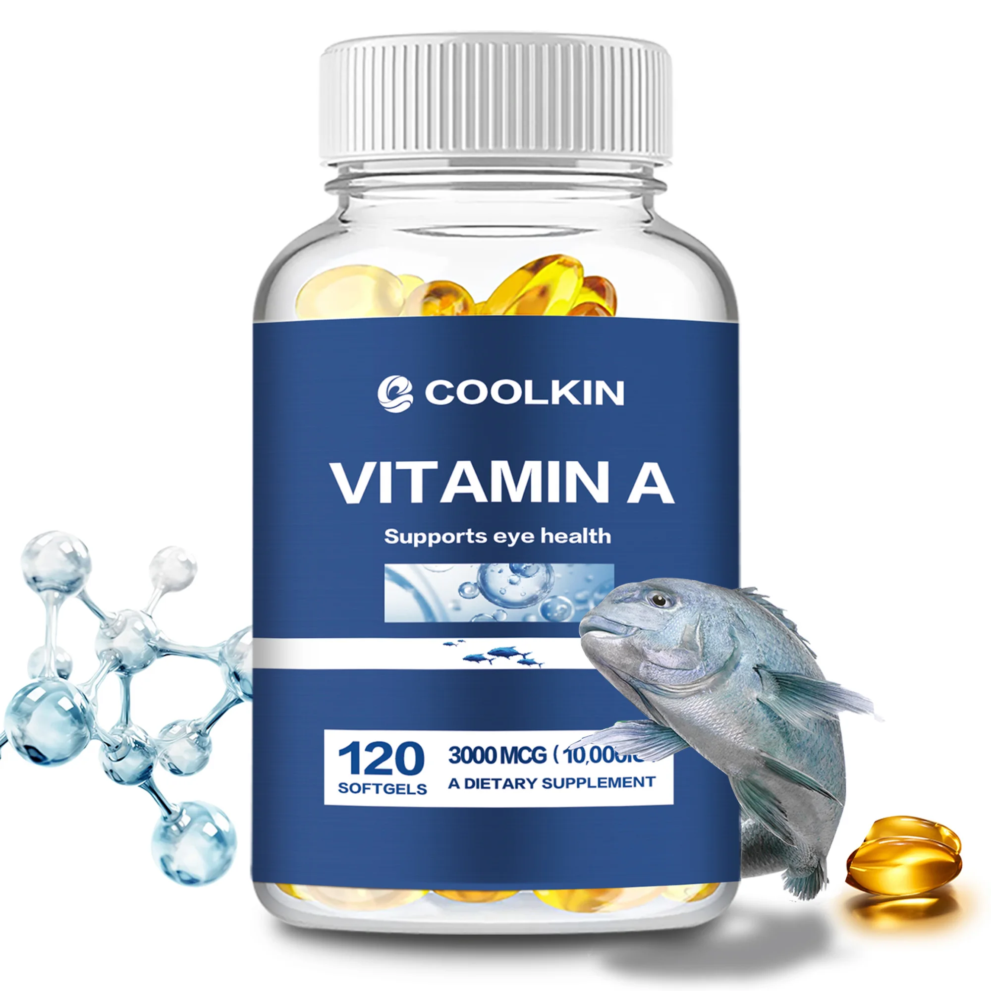 Vitamin A 3000mcg - Supports Eye and Skin Health and Boosts Immunity - 120 Capsules