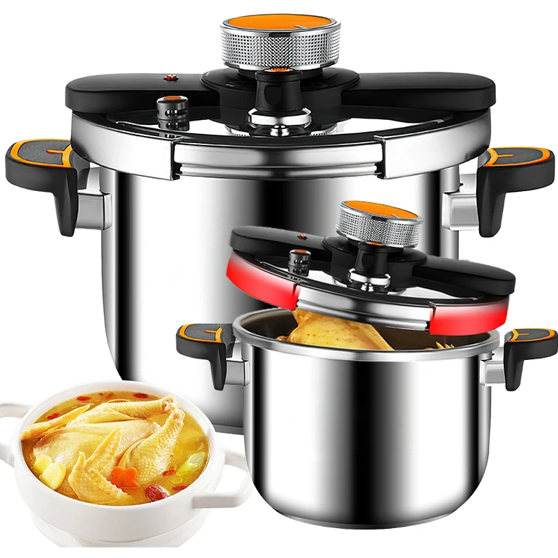 4L/6LCapacityPressureCookerFoodGradeStainlessSteelKitchenExplosion-ProofCookingPotsforGasCookerPot
