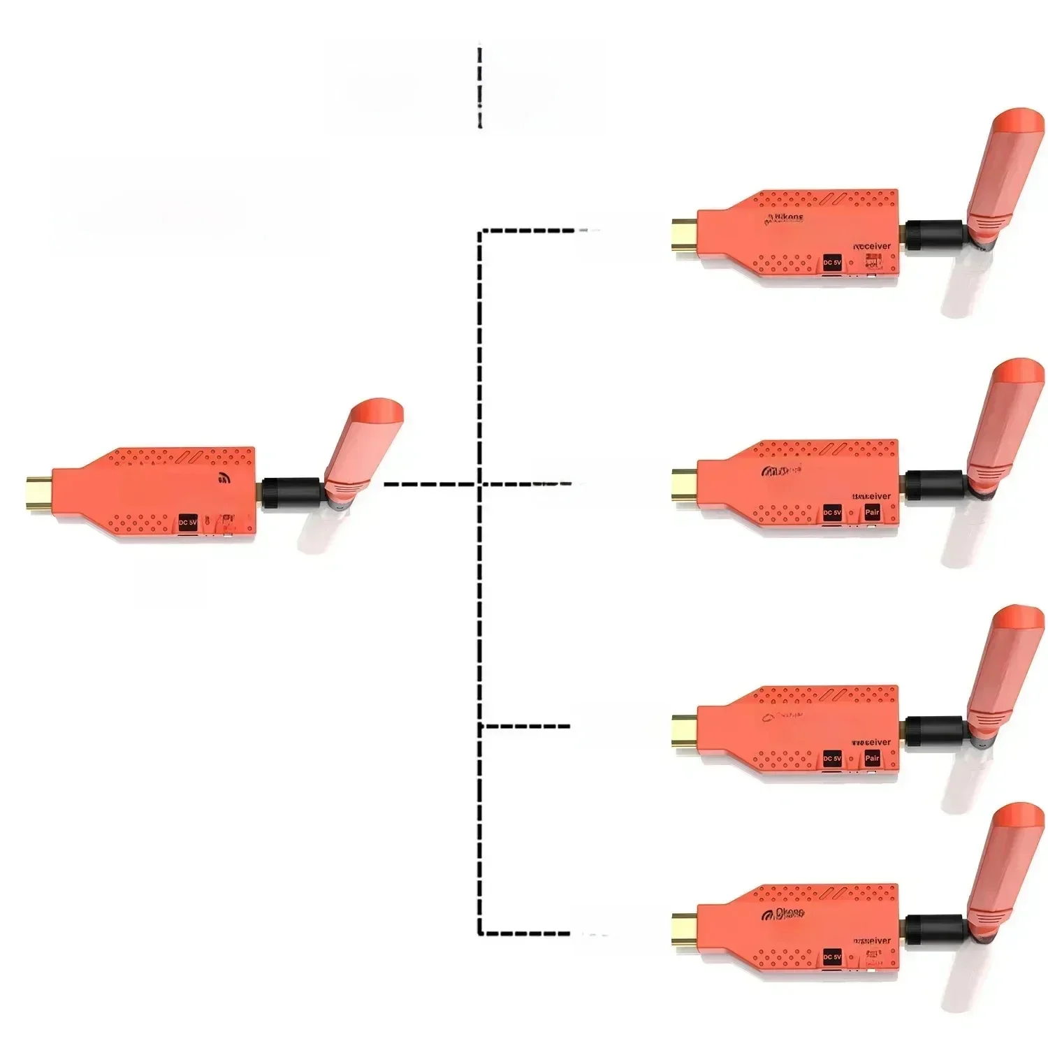 Extension HDMI Wifi sans fil 150M, transmetteur et récepteur vidéo, adaptateur d'affichage TV Stick, partage 1080P pour PS4 PC vers moniteur TV