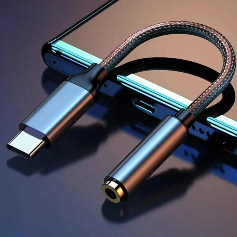 Nierbo usb c para 3.5mm fêmea fone de ouvido jack adaptador tipo c para aux áudio dongle adaptador