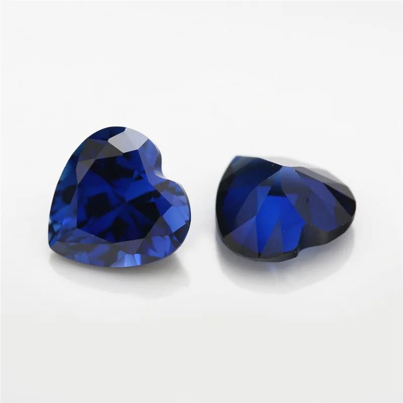 Pretty Sapphire Heart-shaped Large Size 15×15mm 9.0ct For Jewelry Making VVS Loose Gemstone Passed Test