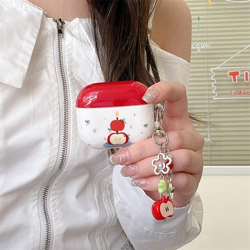 

Cute Earphone Case For Apple Airpods Pro 2 3 4 Cover with Charm Silicone Headphone Charging Cases For Airpod 4 Generation Funda
