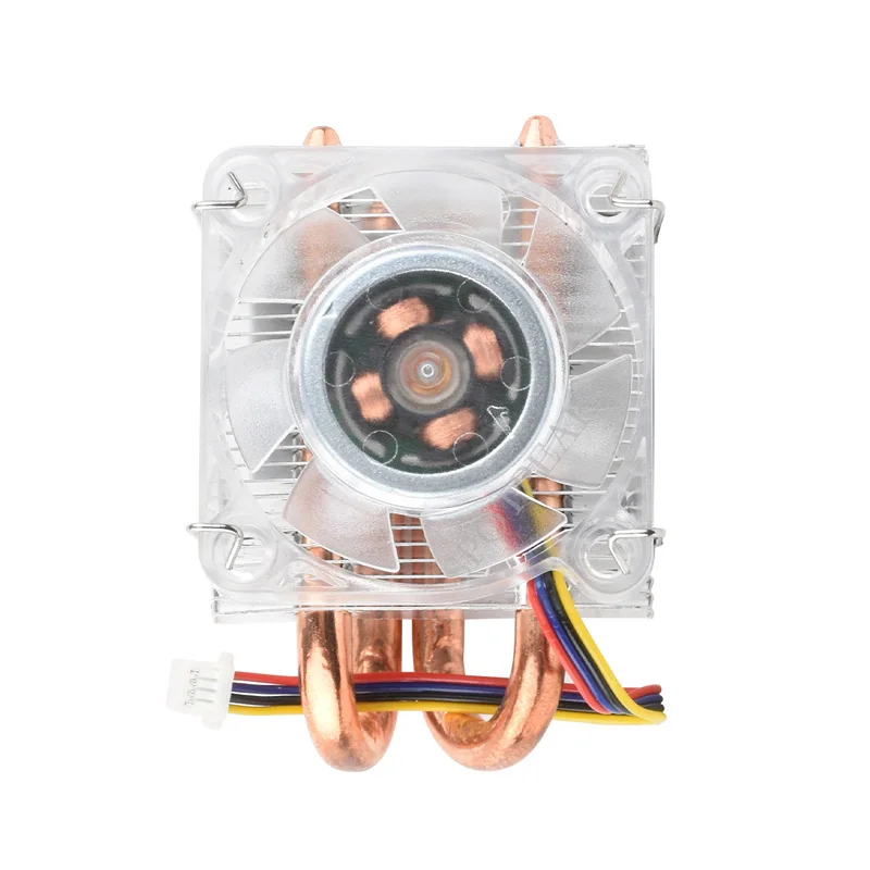 

Raspberry Pi 5 ICE Tower Thinner RGB Fan Pi5 U-Shaped Copper Tube Fins Low-Profile CPU Cooler