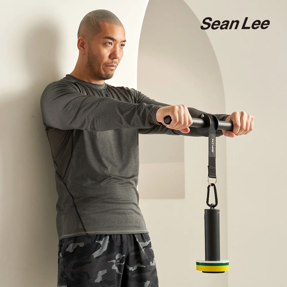 Sean Lee Weight Roller Wrist Roller Lightweight Disc 0.25kg 0.5kg 1kg Set Forearm Muscle Exercise Equipment Forearm Muscle Strengthening 1M Belt Type