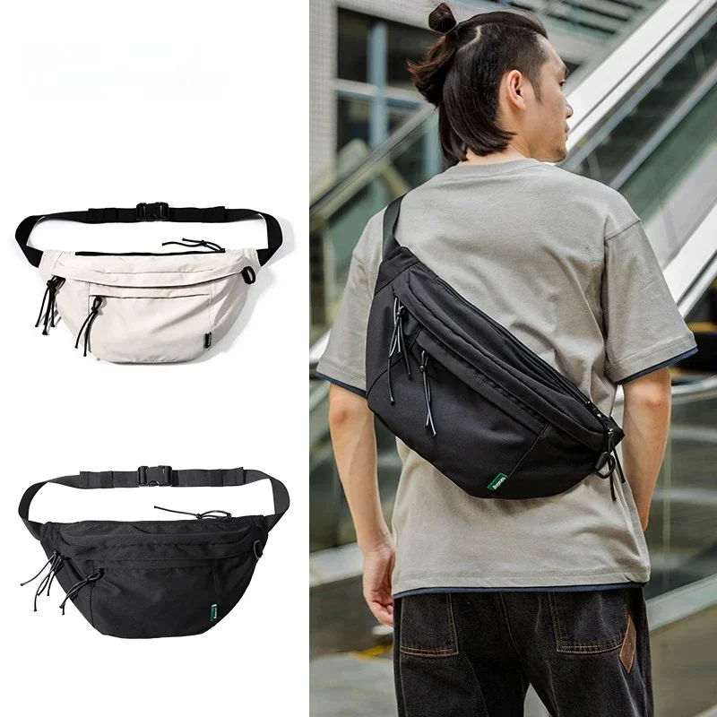 AliExpress NONE Oversized Fanny Pack Waterproof Oxford Crossbody Bag Chest Bag Cycling Large Gym Waist Belt Bag for Men Women Bolso De Mano