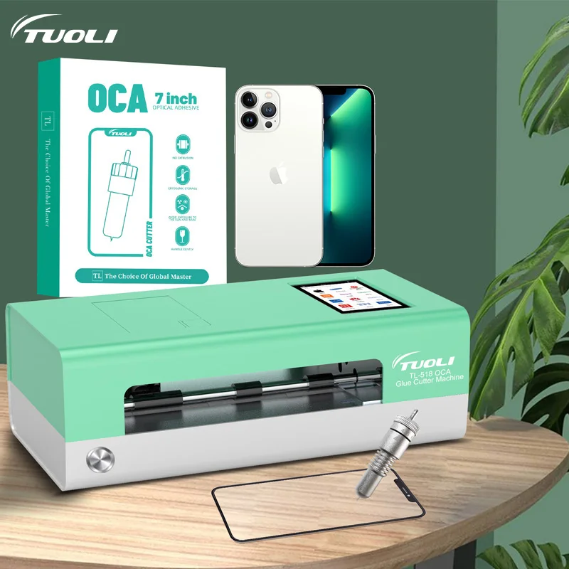 

TuoLi Unlimited No Code TL-518 11inch Cutter Phone Tablets Glue TPU Hydrogel Film Plotter Screen Protector Cutting Machine