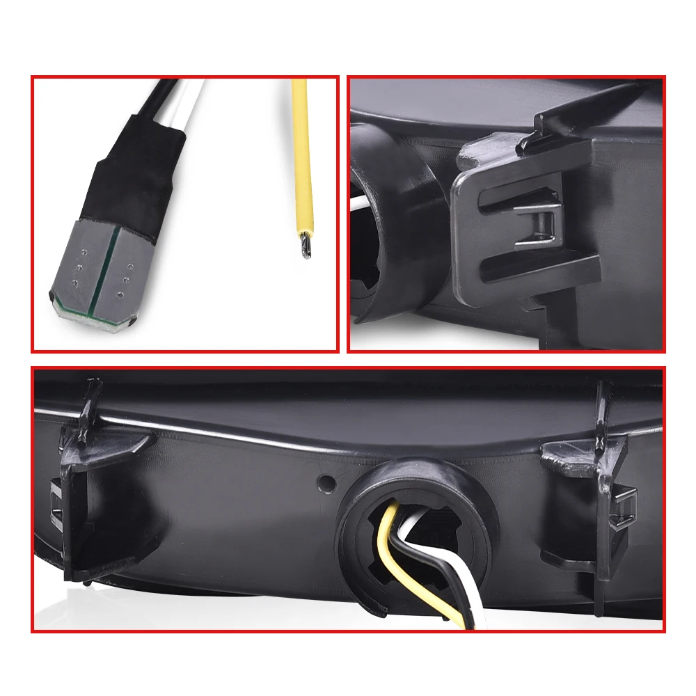 الجبهة واضحة Led إشارة متتابعة الجانب ماركر ضوء صالح ل 2018-2022 هوندا أوديسي 33800-Thr-A01 ، 33850-Thr-A01 كروم الإسكان