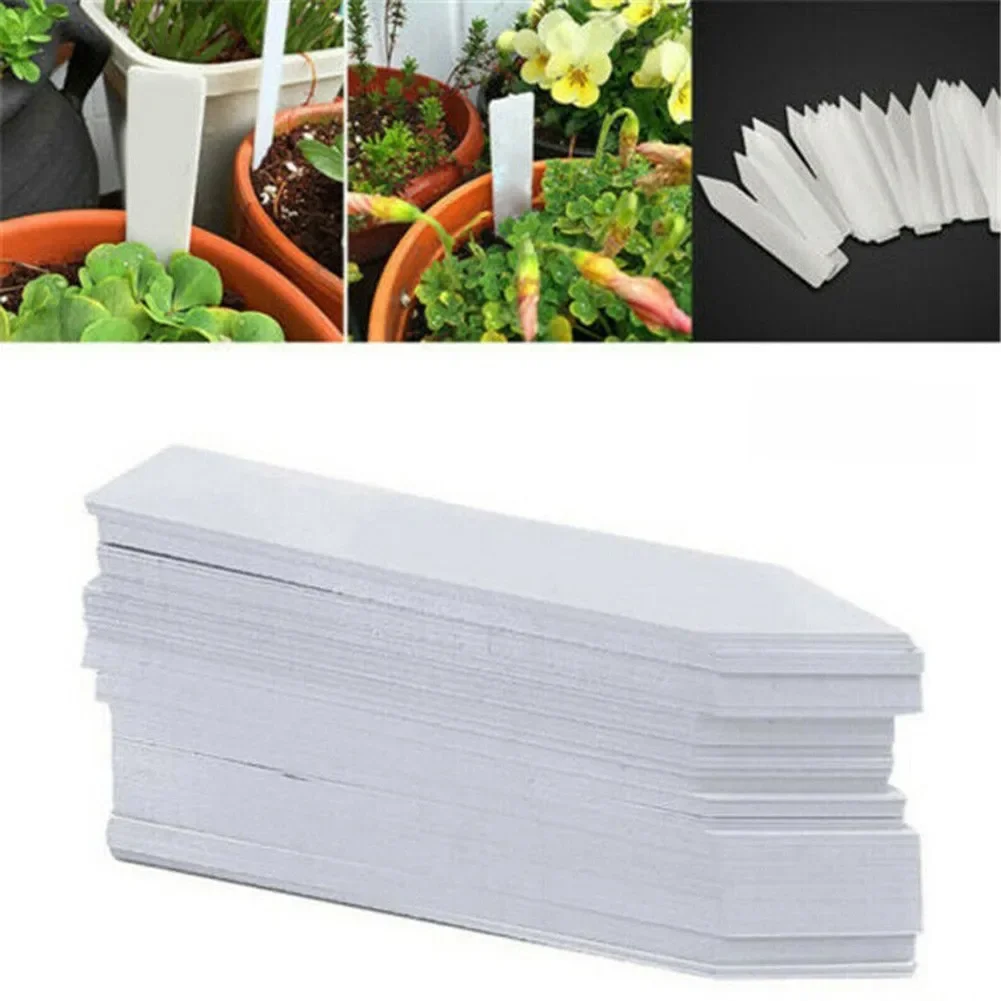 Étiquettes de plantes de jardin, 100 pièces, accessoires de plantes, Pots de fleurs, étiquettes de plantes en plastique, marqueurs de pépinière, plateau d'étiquettes, marque, outil de bricolage