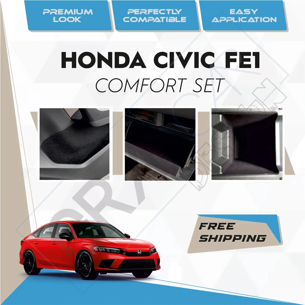 For Honda Civic FE1 2023 soundproofing,acoustic insulated car vibration, acoustic,soundproof, noise muffler for cars