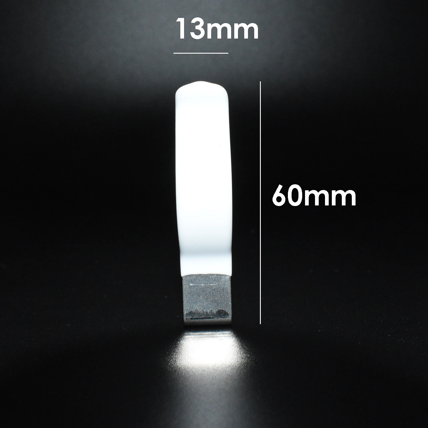 Outdoor Flexible SUS304 Tube Lighting Clamp THK1mm Plate T12 Bracket Holder with White PVC Finish for Fluorescent Lamp Pipe