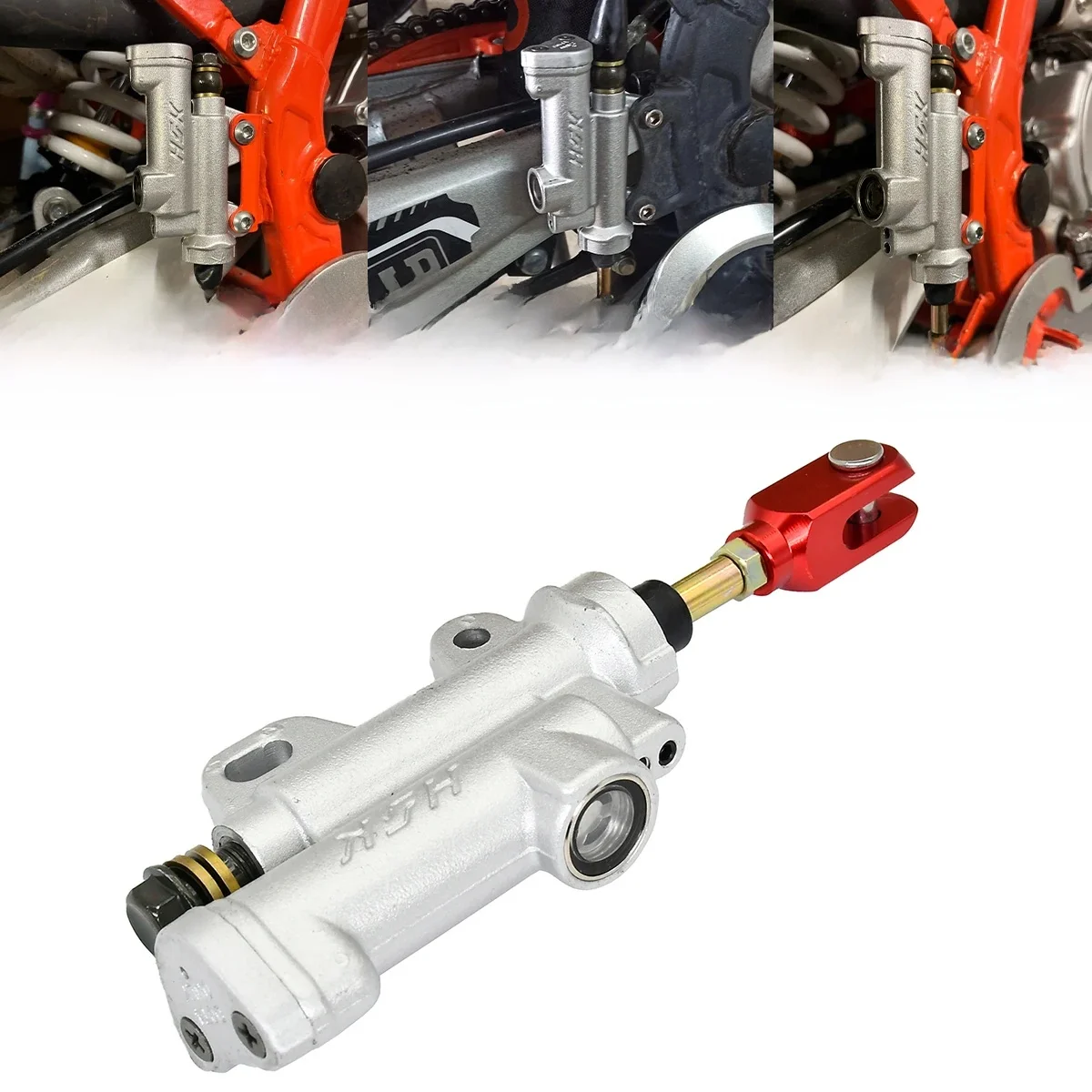 AliExpress NONE Motorcycle Rear Hydraulic Brake Master Cylinder Pump ATV Pit Pro Dirt Bike For Kayo T4 T6 BSE 50cc 70cc 110cc 125cc 150cc 250cc