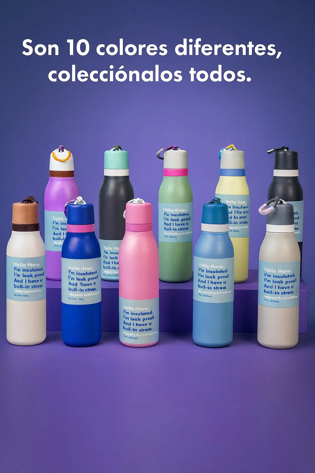 اكتشف الزجاجة الحرارية من الفولاذ المقاوم للصدأ Rr-37 سعة 530 مل مع صنبور للشرب المباشر وقش، مصممة لتوفيرك مع الراحة والأناقة في كل رشفة. يمنحك الفتح المزدوج للشرب مباشرة، استخدامه. #1