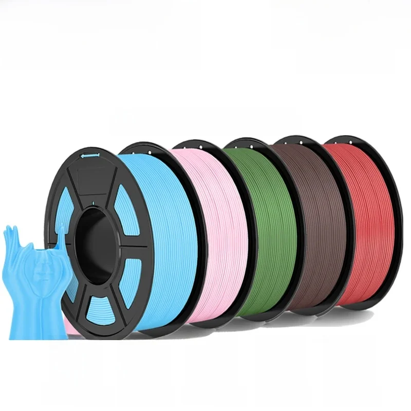 JAYO High Speed Matte PLA 5 Rollen 3D-Druckerfilamente 1,75 mm gemischte Farben, keine Blasenfreies FDM-3D-Druckermaterial für den 3D-Druck