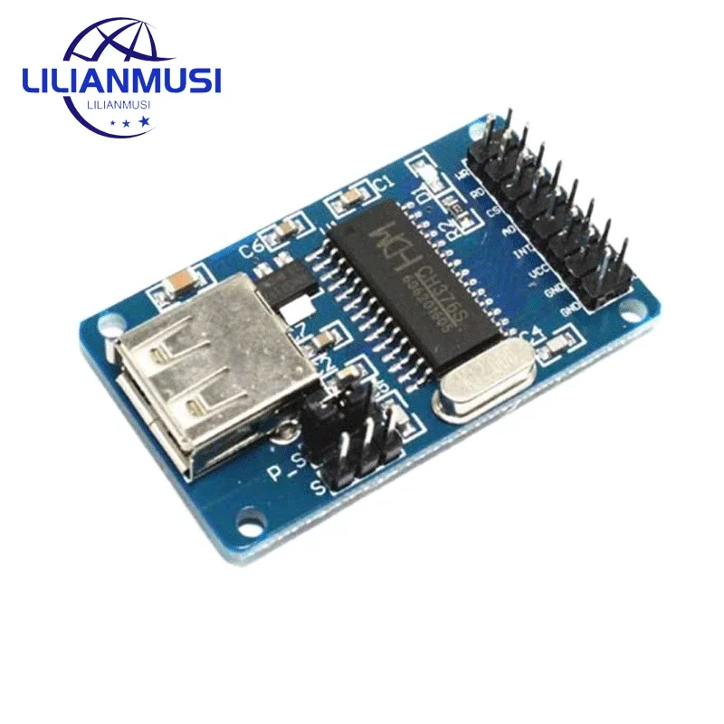 10pcs CH376 CH376S U Disk Read Write Module Supports USB Control Transfer 12MHz 5.0