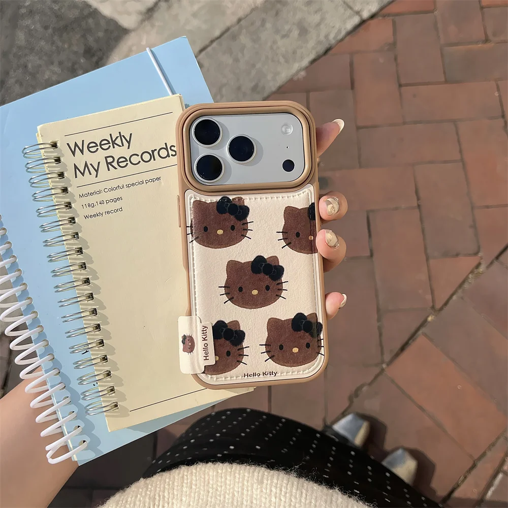 

New leather case with multiple HelloKitty phone cases suitable for iPhone 17 Pro Max 14 15 16 13 Pro Max 16Pro anti drop
