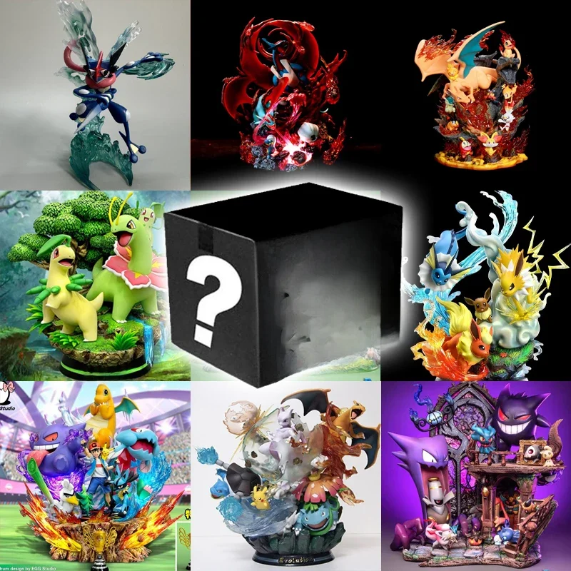 Pokemon Anime Figurka Vulpix Sceny Wersja Figurka Zabawki PVC Model Kolekcja Lalki niespodzianka tajemnicze pudełko prezent dla dziecka — 2