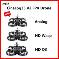 GEPRC CineLog35 V2 Analog/HD Wasp/HD O3 F722 45A AIO Peano 5.8 RHCP UFL PNP/GEPRC ELRS 2.4G/TBS Nano RX with GPS FPV Drone