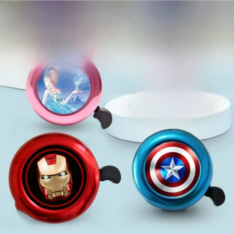 AliExpress Hasbro New Marvel Spider-Man Iron Man Captain America Cartoon Children's Bicycle Bell Cute Balance Car Baby Bike Bell Horn Accessories