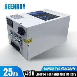 48V 25Ah Lifepo4 Battery Pack Lithium Iron Phosphate Built-in BMS for Eletric motorcycle Optional Bluetooth +Charger