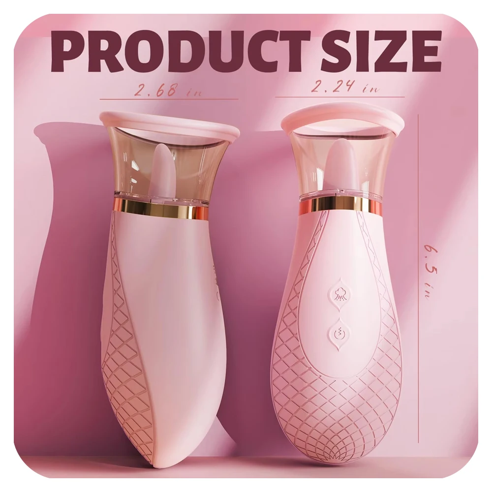 Woman Nipples Clitoris Licker Tongue Vibrator Orgasm Vagina Sucking Massager Stimulator Female Masturbator Sex Toys for Couples view 5