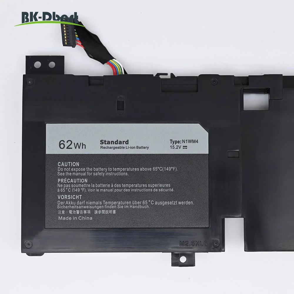 Bk-dbest-batería N1WM4 para portátil, para Dell Alienware 13 R2, 13,3 ", 2VMGK, 62wh, 15,2 V, alta calidad